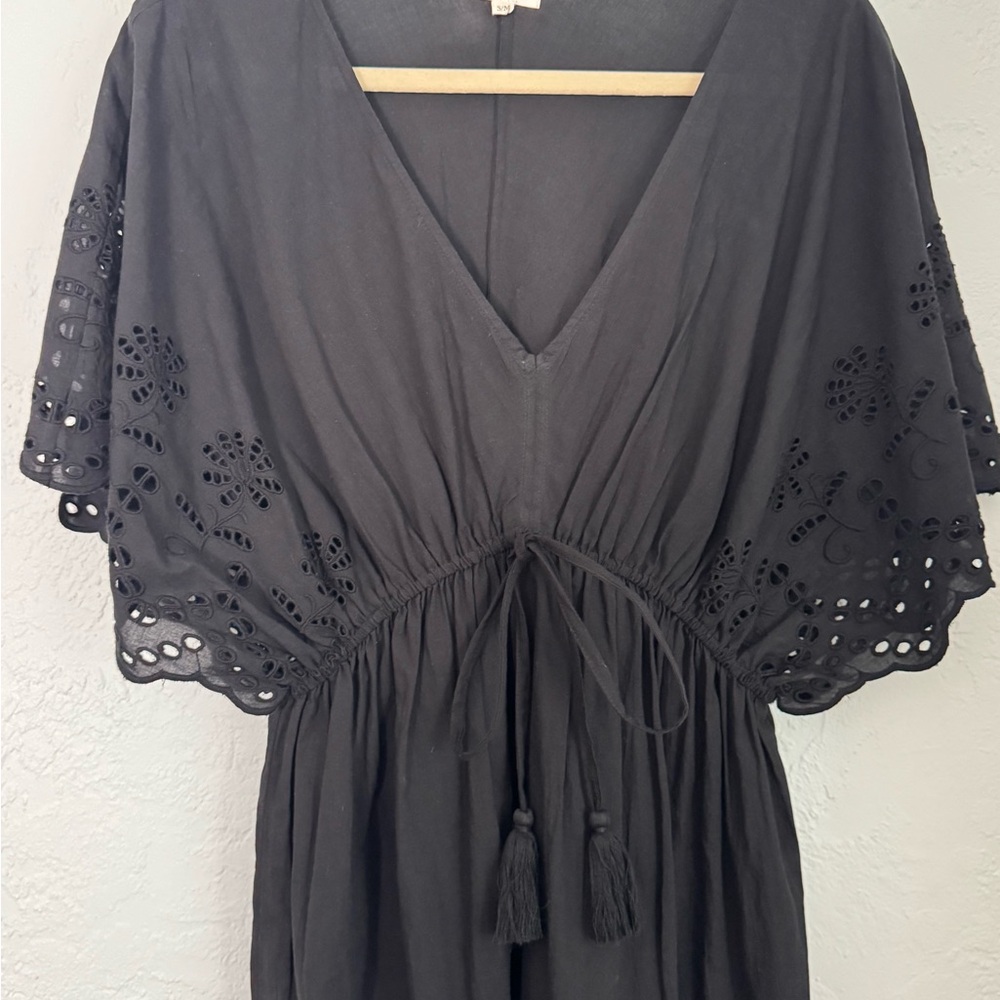 Elegant Black Swim Cover-Up